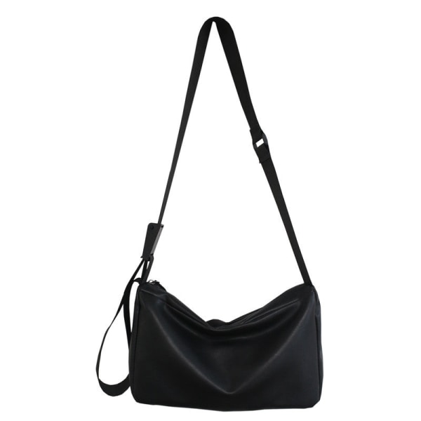 Reppu Style Simple Shoulder Men Messenger School opiskelijoille olkalaukku Black small Size