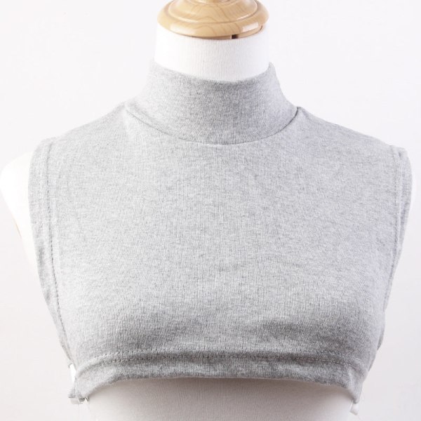 Falsk krage for kvinner Avtakbart halvt voksent halsskjerf for menn Pullover Hold varmen Light gray Ordinary style