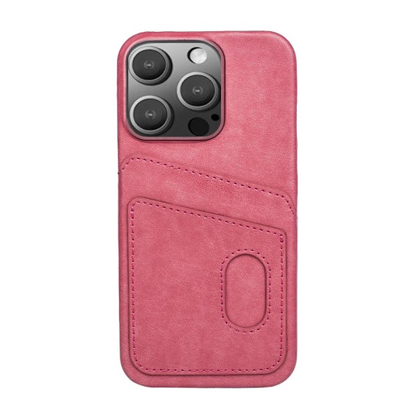 Deksel til iPhone 16 Plus Rosa Kortinnsetting Anti-fall Dual SIM