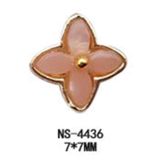 Kynsikoristeet nail art varten kukkiva kukka sadekukka kivi jade jäljitelmä kuori meripihka timantiseos metallikoristeet NS-4436