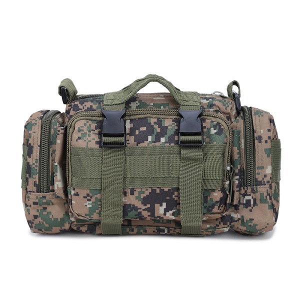 Fanny Pack Løbebælte Taljetaske Organizer Camouflage Multifunktion Sports Jungle Digital Below 15L