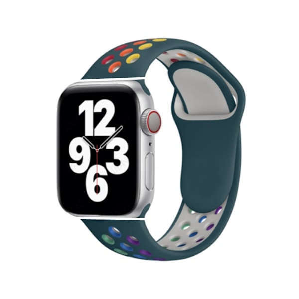 Klockarmband för Apple Watch iWatch 38/40/41mm standard officiell grön sju färger