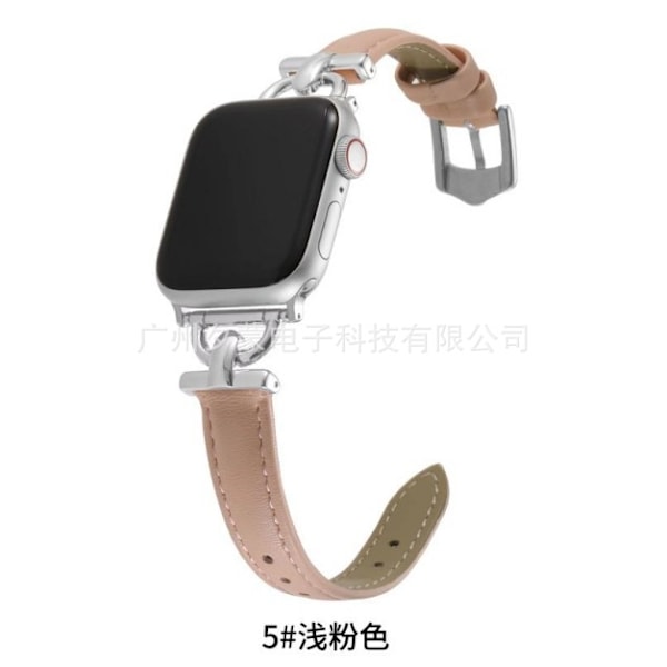 Klockarmband för Apple Watch iWatch 38/40/41mm Silver/Ljusrosa