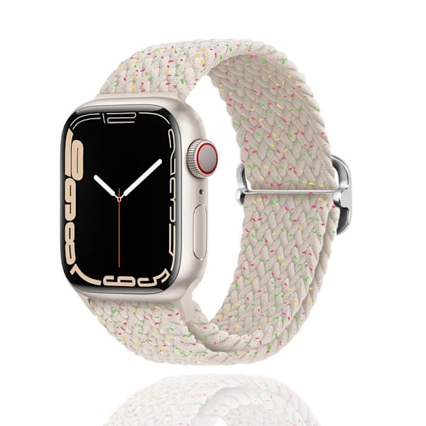 Klockarmband för Apple Watch iWatch 42/44/45/49MM glidspänne stjärnljus färgpunkt