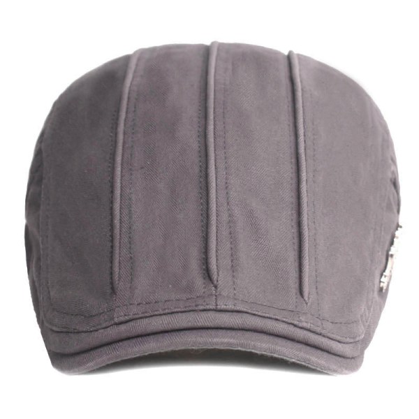 Baskerhatt 2021 Basker cap vår och höst förskottsmössa Konstnärlig ungdomshatt cap Gray Adjustable