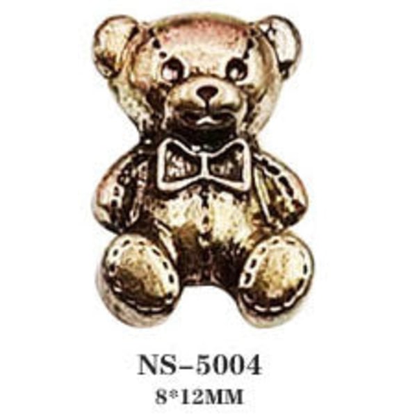 Negledekorasjoner for Nail Art Bear Love Legering Manikyr Smykker Diamond Pearl NS-5004