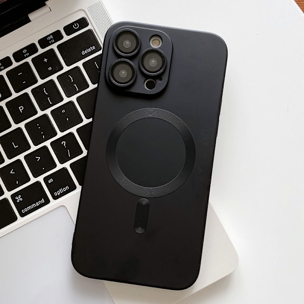 Etui til iPhone 17 Pro Sort Magnetisk Simpel Blød
