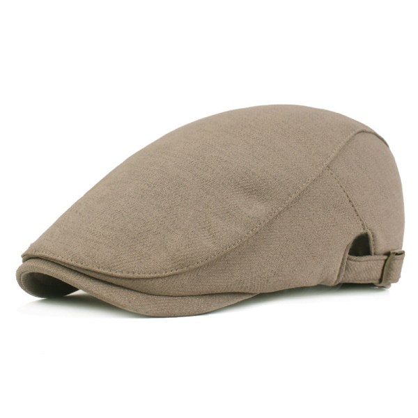 Beretlue Bomull Beret Herre Kvinner Peaked Cap Monokrom Simple Advance Hats Artistic Youth Hat Girl's Cap Khaki Adjustable