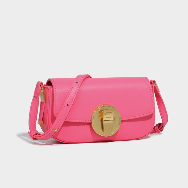 Handväska för kvinnor Stil underarm Liten fyrkantig specialintresse Design Advanced All-Match Shoulder Messenger Coral pink