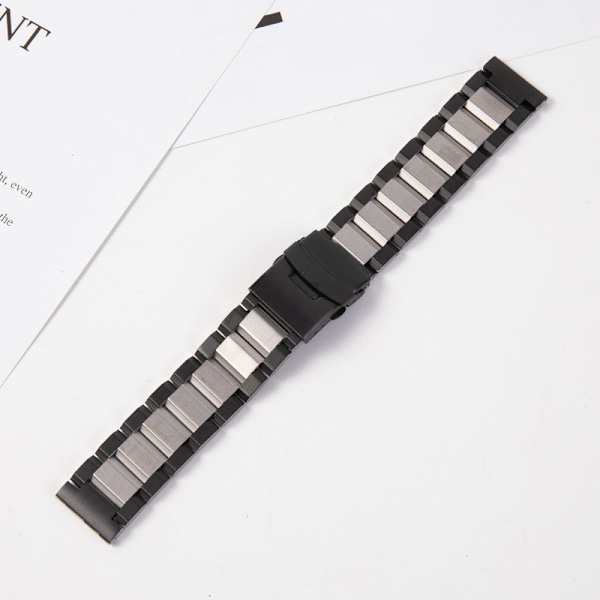 Klockarmband för Apple Watch iWatch 38/40 med anslutning svart och silver