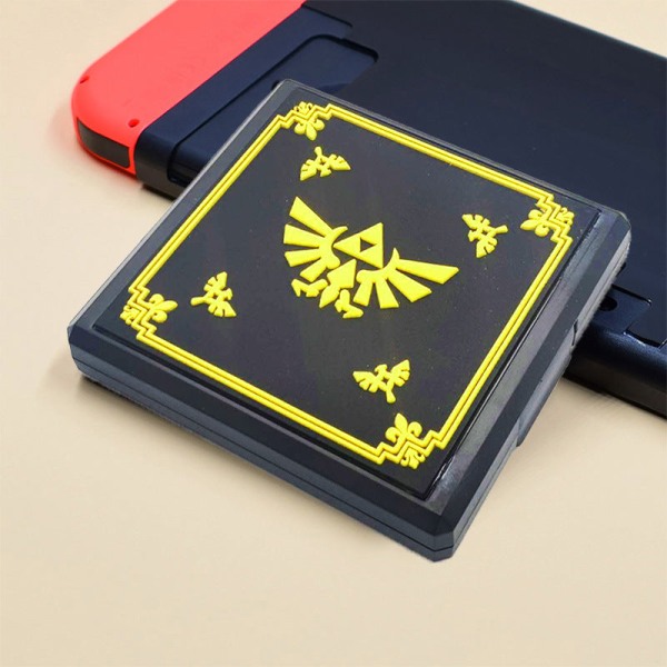 For Nintendo Switch Game Card Box NS OLED Oppbevaringsboks Minnekortboks Oppbevaringsboks Golden Badge