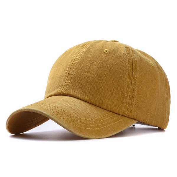 Baseballcap 2022 Vår Sommer Ensfarget Solbeskyttelse Uformell lue ch964 Yellow Adjustable