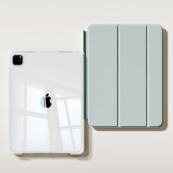 Etui til iPad Air5 10.9\" Røgblå Uden Penholder Slide Split Transparent
