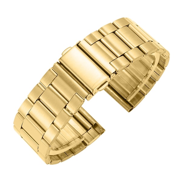 Kellon ranneke Apple Watch iWatch -liitännälle 42-44-45-46-49mm kolmiraitainen kulta tavallinen levyteippi