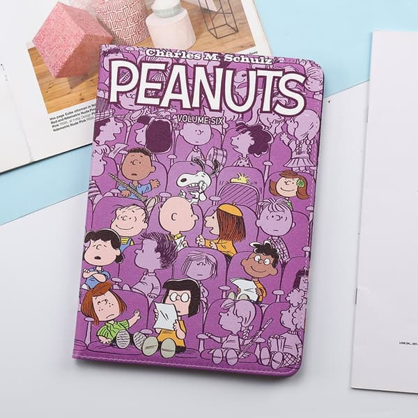 Etui til iPad Lilla Snoopy hård plastik til mini\" Air 1/2/ 9.7\"