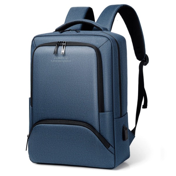 Rygsæk Mænd Skole College Student Vandtæt multifunktionel computer skuldertaske 2105-1 Backpack Blue