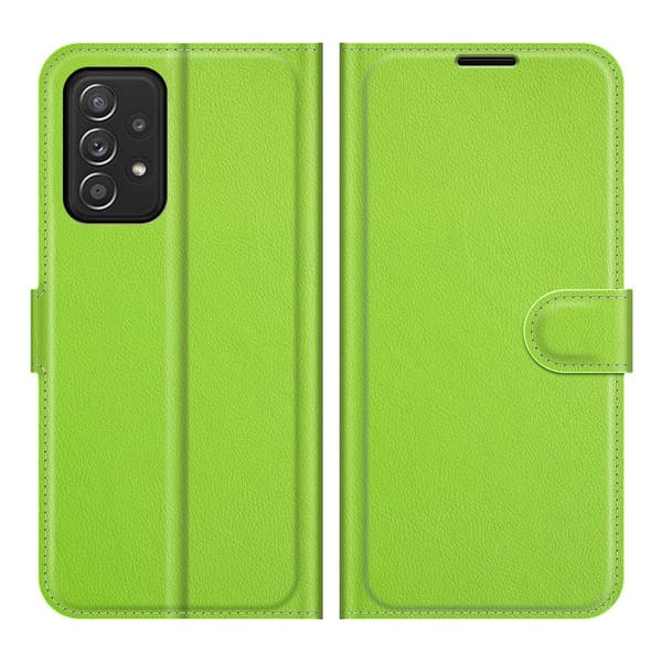 Etui til Samsung S23 Plus grønn Custom Flip Lær