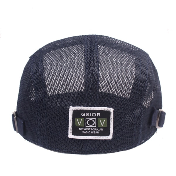 Beret Hat Mesh Cap Men's Summer Peaked Cap Cool Breathable Sun Hat Artistic Youth Beret Sun Hats for Men and Women Gray Adjustable