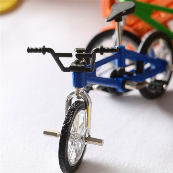 Miniature Møbler Legetøj Dukker Hus DIY Dekoration Tilbehør Mini Mountain Bike Blue