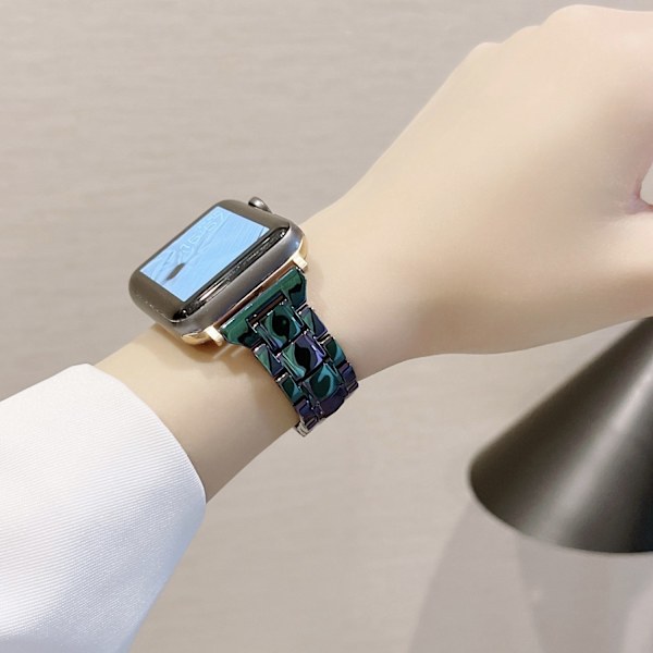 Kellon ranneke Apple Watch iWatch S1-9 sukupolvelle SE 38/40/41mm S10 sukupolvelle 42mm tummanvihreä sininen