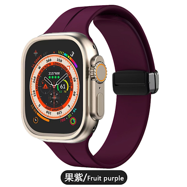 Kellon ranneke Apple Watch iWatch yhteensopiva: 1.-8. sukupolvi SE 38/40/41mm 19 Hedelmä Violetti