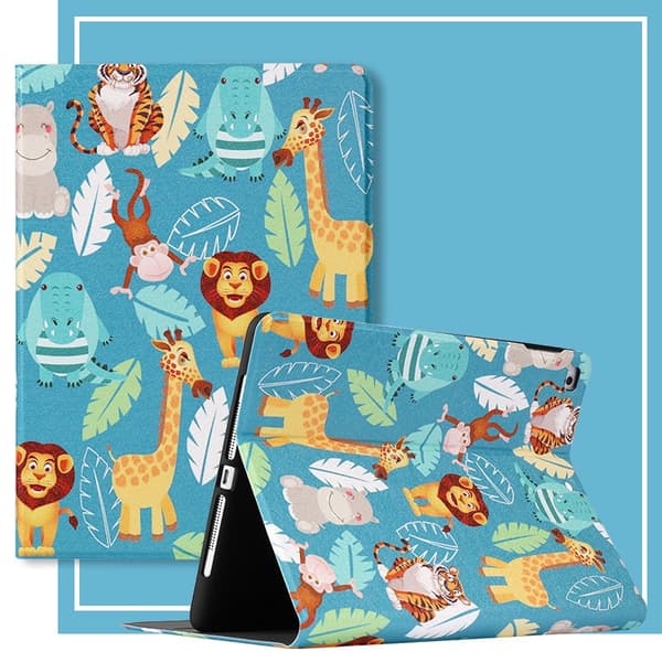Stilig etui for iPad 2/3/4 Skogsdyr