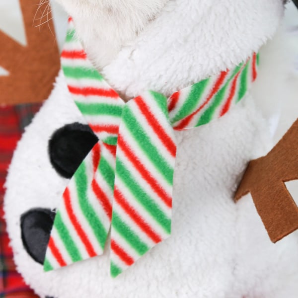 Kæledyrstøj Mellemstore og store hunde Jul efterår og vinter Stående snemand kæledyrskostume Standing white snowman s