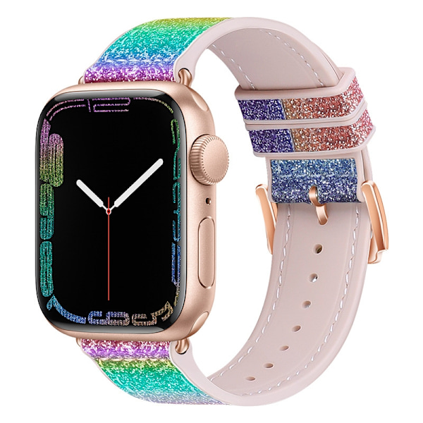 Urrem til Apple Watch iWatch 38/40/41mm Regnbuefarve