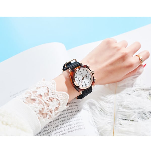 Naisten nylon muoti kvartsi watch watch Red