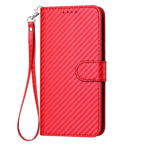 Etui til iPhone 13/13Pro rød læder flip