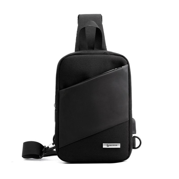 Muoti Outdoor Messenger Laukut Vedenpitävä Olkalaukku Rintalaukku 20302 chest bag Black