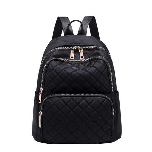 Kvinder pige rygsæk skuldertaske skoletaske Oxford Cloth Nylon Large Capacity Travel Black