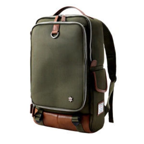 Backpack Waterproof Simple   17-Inch Laptop Bag 卡其色
