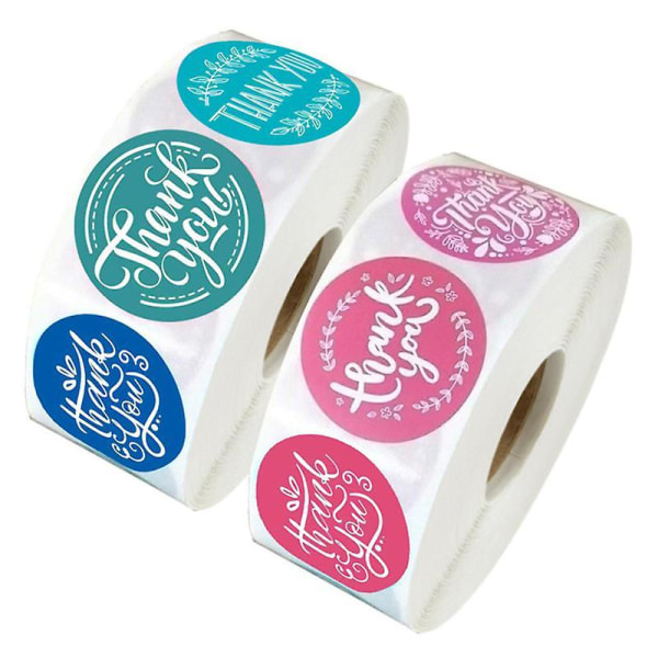 2,5X2,5X0,1CM Rosa Blå Dekorativa klistermärken 1000st Party Favor