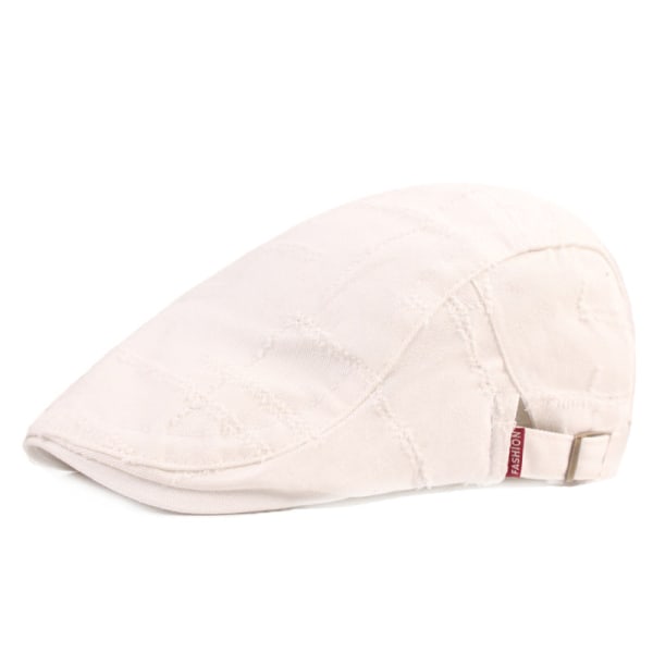 Baret Hat Mænd Kvinder Distressed Baret Vintage Hat Kunstnerisk Ungdom Advance Hatte Internet Berethed Peaked Cap White Adjustable