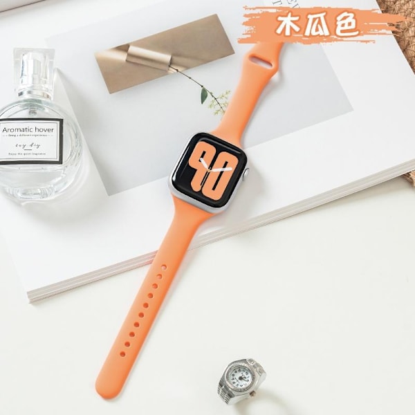 Kellon ranneke Apple Watch iWatch 38/40/41/ 10. sukupolvi 42mm universal 1 papaijan väri