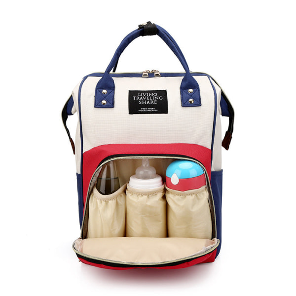 Women girl backpack shoulder bag schoolbag Mummy Bag Large Capacity Multi-Purpose Baby Diaper Bag Maternity Bottle Diaper Red