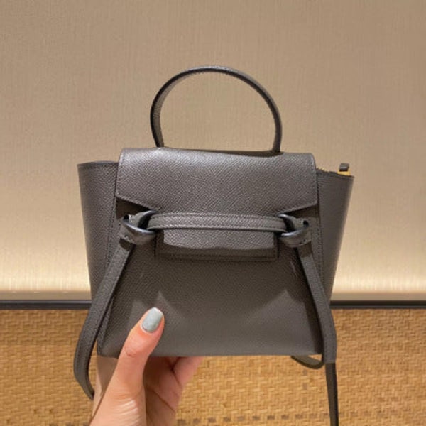 Kvinder læder håndtaske Crossbody lille taske havkat taske skulder bærbare vinger stil taske havkat taske Dark gray