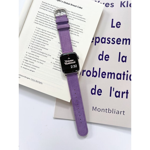 Kellon ranneke Apple Watch iWatch 42mm 10. sukupolvi, violetti