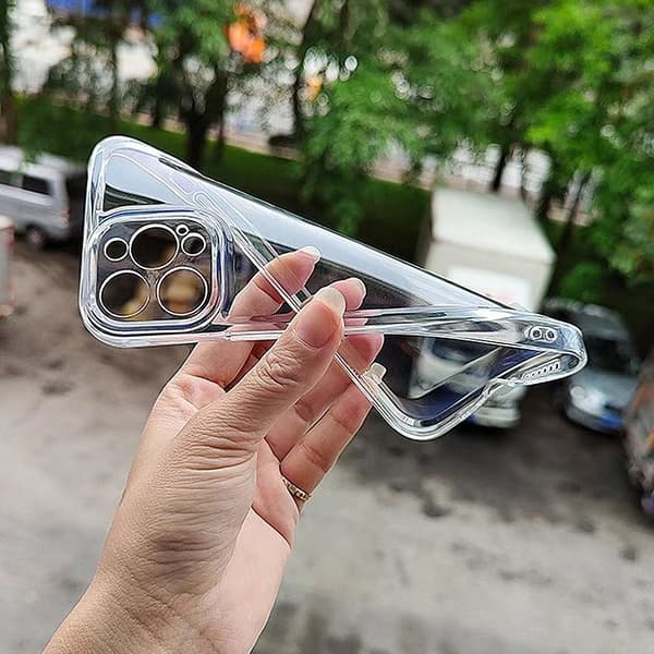 2 stk. Etui til iPhone 17 PRO transparent TPU space