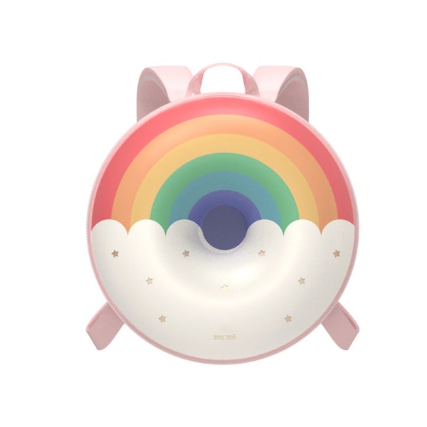 Sød Angel Rainbow Donut Rocket Lille skoletaske til mænd og kvinder Rainbow