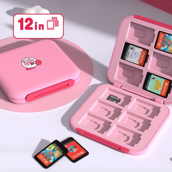 Til Nintendo Switch/OLED JoyCon Joystick Cap spilkassette Kirby Exploration Discovery Series Pink NS cassette