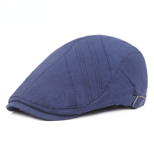 Baret Hat Advance Hatte Peaked Cap Simple Rest Baret Kunstnerisk Ungdomshat Modehat til mænd og kvinder Navy blue Adjustable