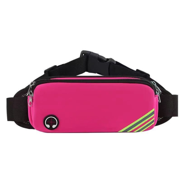 Fanny Pack juoksuhihna vyötärölaukun organizer ulkona tiiviisti istuva monitoimilaite Rose Red Large size