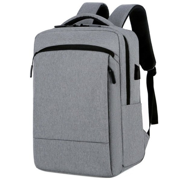 Kouluopiskelijareppu College Bookbag Matkalaukku Kulumista kestävä vedenpitävä suurikapasiteettinen tietokone Black 21 inches