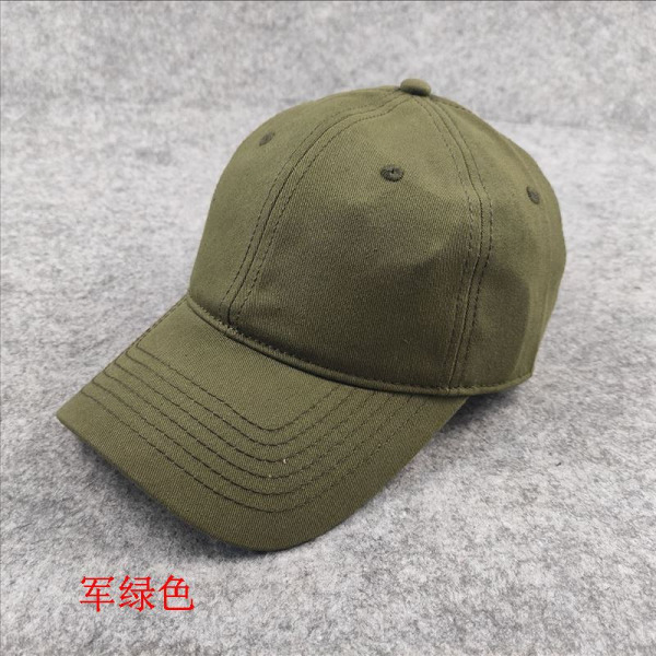 Baseballkasket 2022 Forår Sommer Solbeskyttelse Casual Ensfarvet hat Army Green M55-59cm