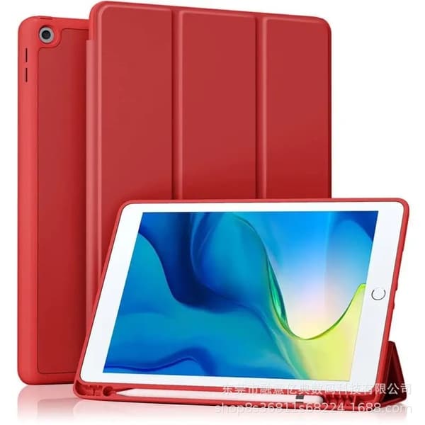 Stilfuldt etui til iPad 13\" Pro M4 2024 Rød Blød