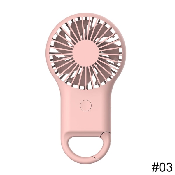 USB Mini Wind Power Handheld tuuletin Erittäin hiljainen ja kätevä tuuletin Laadukas kannettava opiskelijatoimisto Pink