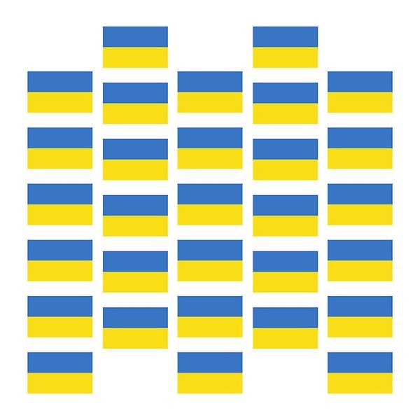 7.6X5X0.01CM National Flag dekorative klistermærker 50 stk Unik Ukra