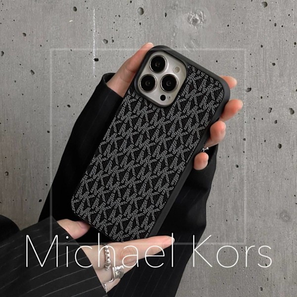 Etui til iPhone 16 sort \"Big Hole NK\" trendy luksus kortholder